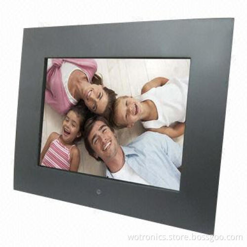 12-inch A Grade TFT LCD Wooden Digital Photo Frame with 800 x 600p Resolution